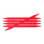 KnitPro Trendz Strumpstickor Akryl 20cm 12,00mm / 7.9in US17 Red 