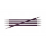 KnitPro Zing Strumpstickor Aluminium 15cm 6,00mm / 5.9in US10 Purple Velvet 
