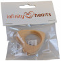 Infinity Hearts Träring Hjärta 50x50mm - 1 st. 
