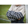 Mayflower Två-färgad Sweater - Tröja Stick-mönster strl. 4 år - 12 år