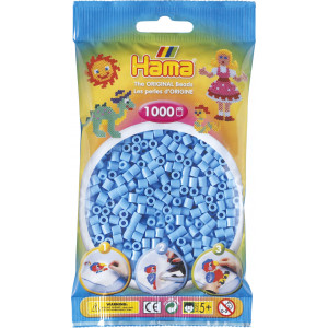 Hama Midi Pärlor 207-46 Pastell Blå - 1000 st