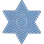 Hama Midi Pärlplatta Stjärna Stor Transparent 16,5x14cm - 1 st. 
