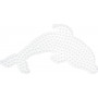 Hama Midi Pärlplatta Delfin Vit 15,5x7,5cm - 1 st.