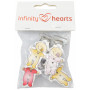 Infinity Hearts Seleclips med bebisar Ass. färger - 4 st