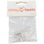 Infinity Hearts Broschnål 21mm - 10 st. 