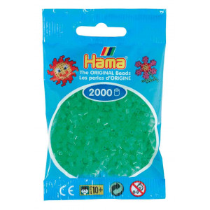 Hama Mini Prlor 501-37 Neon Grn - 2000 st
