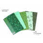 Tissu de Marie Fat Quarter Emerald 50x57cm - 5 st. 