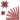 Vivi Gade Stjernestrimler Blomster Röd/Vit 44-86cm 15-25mm Diameter 6,5-11,5cm - 60 st