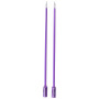 Knit Lite Stickor / Jumperstickor med ljus 33cm 6,50mm / 13in US10½ Lila 