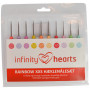 Infinity Hearts Rainbow XXS Virknålset 13cm 0,5-2,75 mm 10 storlekar