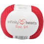 Infinity Hearts Rose 8/4 Garn Unicolor 21 Mörkröd/Vinröd