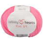Infinity Hjärtan Rose 8/4 Garn Unicolor 33 Rosa