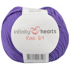 Infinity Hearts Rose 8/4 Garn Unicolor 56 Mörk Lila