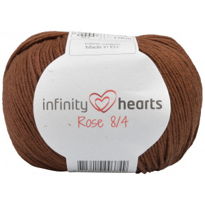 Infinity Hjärtan Rose 8/4 Garn Unicolor 228 Mörkbrun