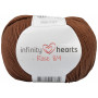 Infinity Hearts Rose 8/4 Garn Unicolor 228 Mörkbrun