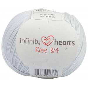 Infinity Hearts Rose 8/4 Garn Unicolor 230 Perlegrå