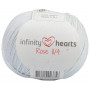 Infinity Hearts Rose 8/4 Garn Unicolor 230 Pärlgrå