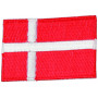 Strykmärke Flagga Danmark 4x6cm - 1 st. 