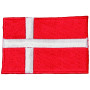Strykmärke Flagga Danmark 9x6cm - 1 stk 