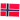 Strykmärke Flagga Norge 9x6cm - 1 st. 