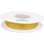 Lurex polyesterband guld 3mm - 10m