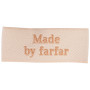 Label Made by Farfar Sandfärgad - 1 st