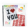 Pixelhobby Presentask Nyckelringsset I Love You 3x4cm
