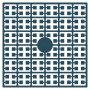 Pixelhobby Midi Pärlor 495 Extra mörk Turkos Blå 2x2mm - 140 pixels