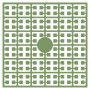 Pixelhobby Midi Pärlor 421 Klar Ormbunke 2x2mm - 140 pixels