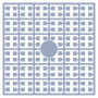 Pixelhobby Midi Pärlor 363 Ljus Dov Blå 2x2mm - 140 pixels
