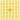 Pixelhobby Midi Pärlor 256 Gyllene Gul 2x2mm - 140 pixels