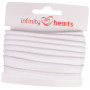 Infinity Hearts Passpoalband Bomull 11mm 01 Vit - 5m