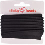 Infinity Hearts Passpoalband Bomull 11mm 02 Svart - 5m