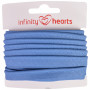 Infinity Hearts Passpoalband Bomull 11mm 10 Jeansblå - 5m
