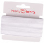 Infinity Hearts Vikresår 20mm 029 Vit - 5m