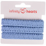 Infinity Hearts Spetsband Polyester 11mm 05 Blå - 5m