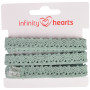 Infinity Hearts Spetsband Polyester 11mm 06 Grå - 5m