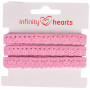 Infinity Hearts Spetsband Polyester 11mm 09 Rosa - 5m