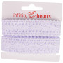 Infinity Hearts Spetsband Polyester 25mm 01 Vit - 5m