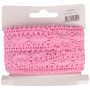 Infinity Hearts Spetsband Polyester 25mm 09 Rosa - 5m