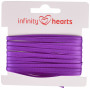 Infinity Hearts Satinband Dubbelsidig 3mm 465 Lila - 5m