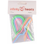 Infinity Hearts Flätstickor / Hjälpstickor Plast 3-6mm Ass. färger - 7 st.