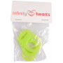 Infinity Hearts Napphållare Adapter Limegul 5x3cm - 5 st