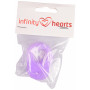 Infinity Hearts Napphållare Adapter Lavendel 5x3cm - 5 st