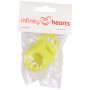 Infinity Hearts Napphållare Adapter Lime 5x3cm - 5 st