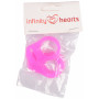 Infinity Hearts Napphållare Adapter Rosa 5x3cm - 5 st