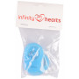 Infinity Hearts Napphållare Adapter Blå 5x3cm - 5 st
