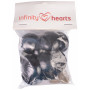 Infinity Hearts Säkerhetsögon / amigurumiögon Svart 35mm - 5 par