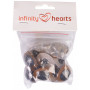  Infinity Hearts Säkerhetsögon/Amigurumi ögon Grön 20mm - 5 set - Andra sortering