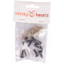 Infinity Hearts Säkerhetsögon / amigurumiögon Klar 12mm - 5 par